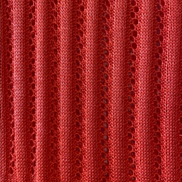 Woman knit blouse size M orange - Picture 3 of 10